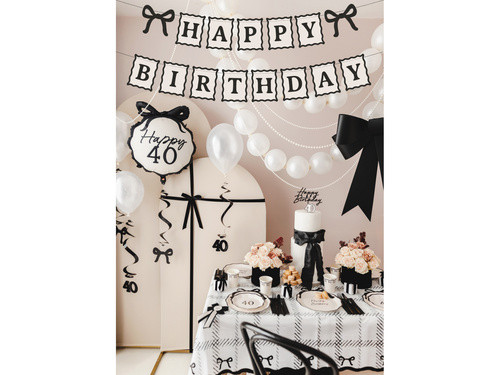 Baner Happy Birthday Kokardki 100cm GRL133 PartyDeco